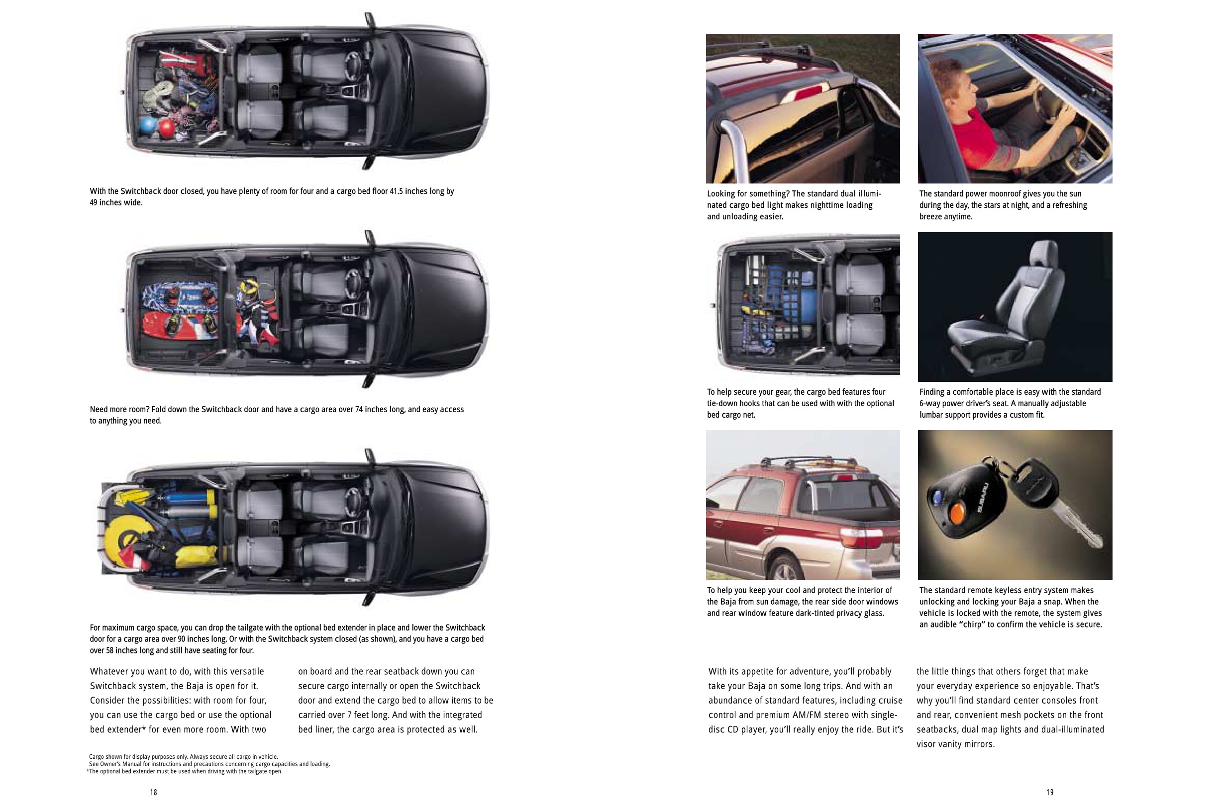 2003 Subaru Baja Brochure Page 1